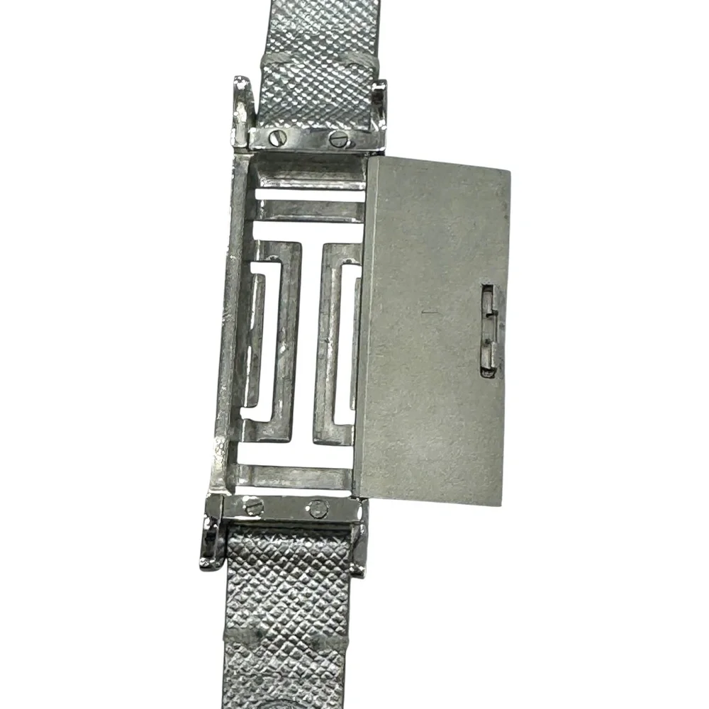 TORY BURCH SILVER CASE & SILVER LEATHER STRAP FITBIT BRACELET